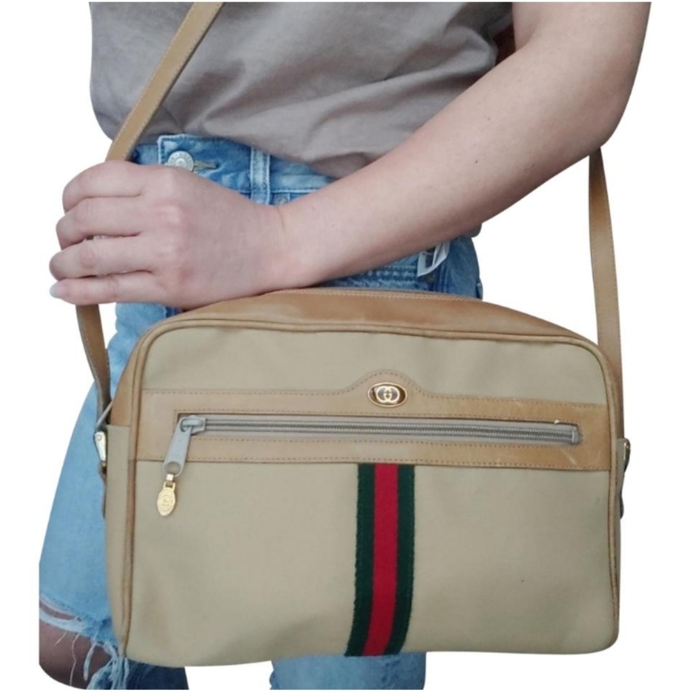 Authentic Vintage Gucci Sherry Web Ophidia Neo Camera Crossbody Bag